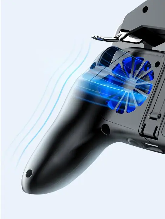 
H10 Gamepad for PUBG Controller Double Cool Fan 5000mAh Power Bank Game Controller Joystick Android IOS Mobile Gamepad 