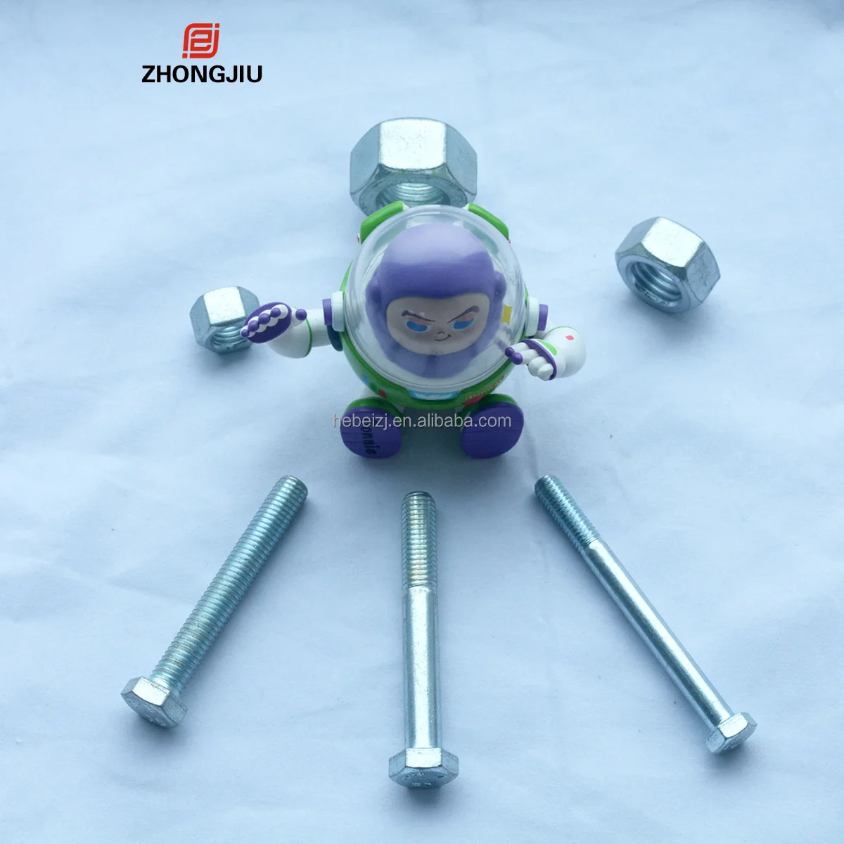 High Quality Galvanized Steel Hex Bolts Nuts DIN933 M10 Size with Carbon Alloy Material M4 Thread 20/25mm Length Hex Head Bolts