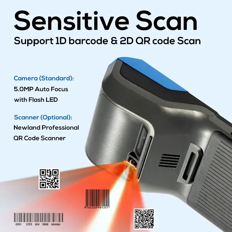 Handheld pos terminal android hotel mini 5 inch payment device handheld pos terminal android pos machine with label printer