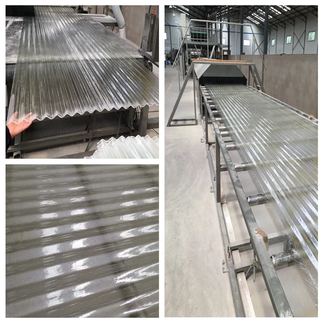 Wave FRP Corrugated Roof Sheet Fiberglass Transparent Panel GRP Tile Skylight Plastic Fiber glass Calamina Price For Greenhouse