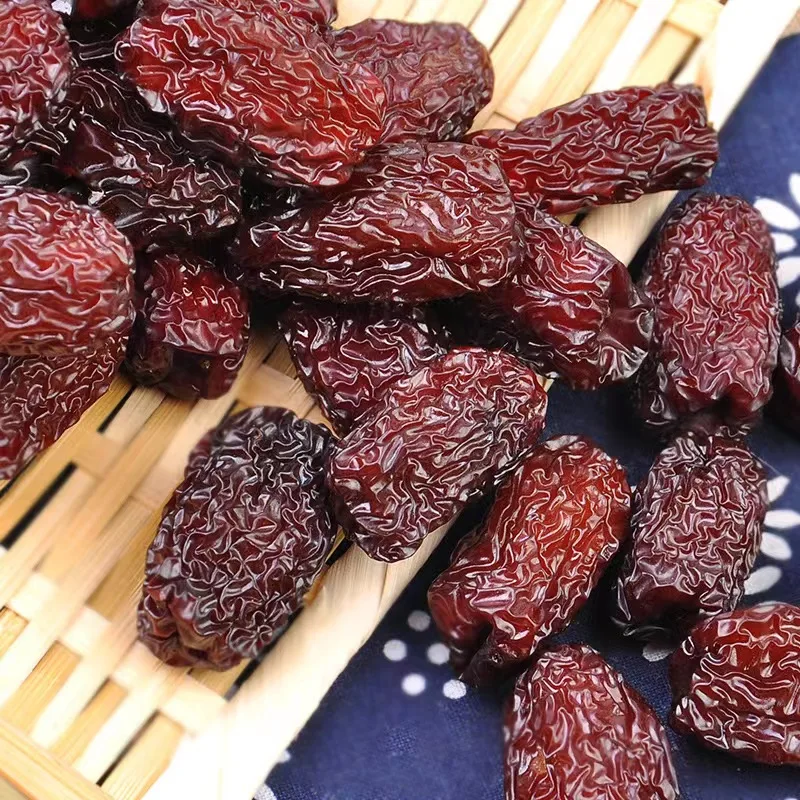 Huaou Wholesale Low Price New Crop Chinese Dried Fruit Dry Black Jujube Black Dates