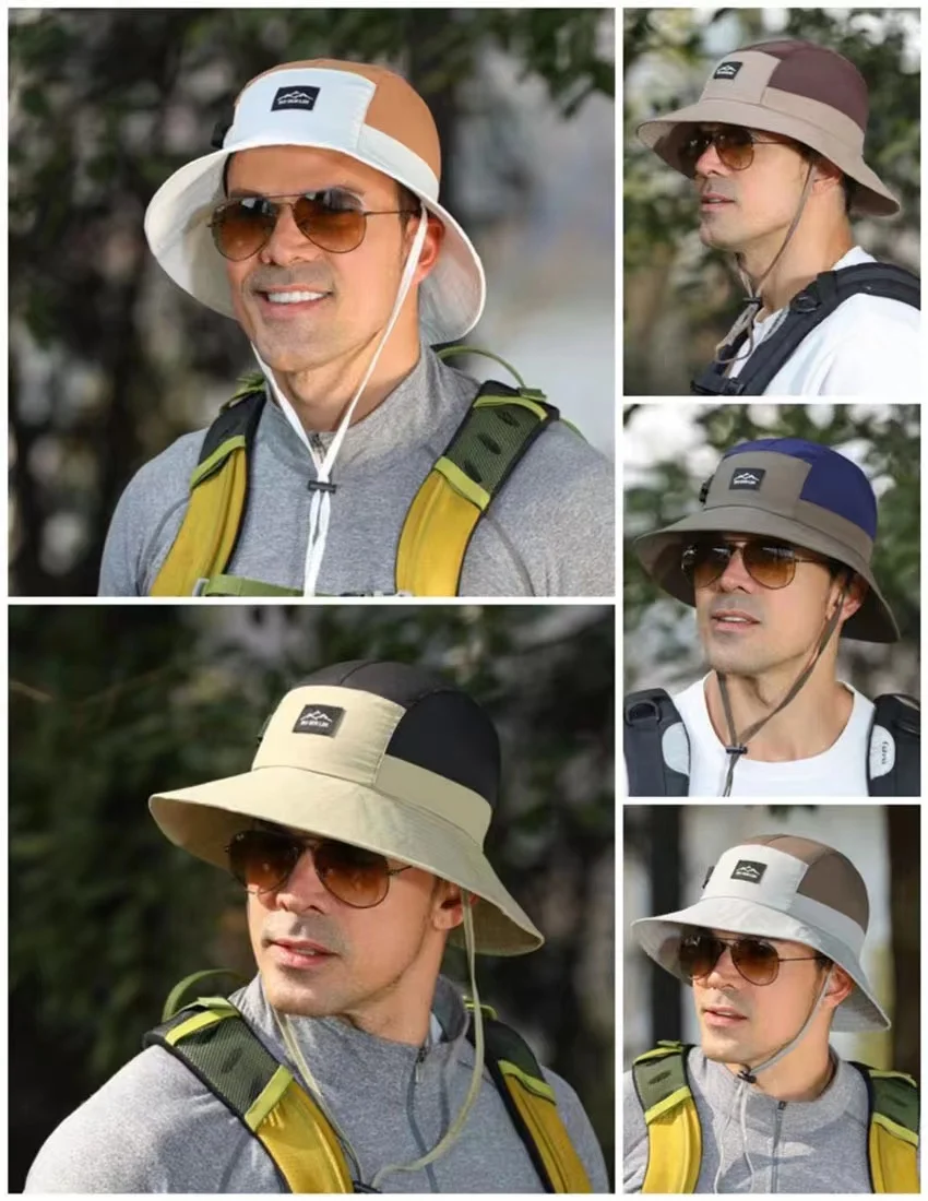 Custom Bucket Hat Wholesale Men Bucket Hiking Fishing Hat With logo Safari Hat