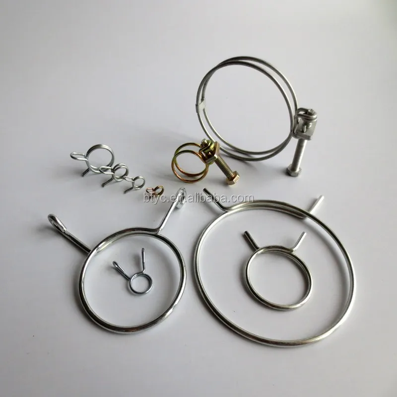 Customized 304 stainless steel galvanized metal wire spring stainless steel pipe clamp