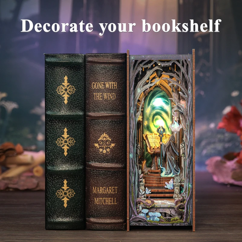CuteBee 2024 новый стиль «сделай сам» кукольный домик «Ворота чудес» книжная полка набор для украшения книжного уголка использование в качестве подарка девочки