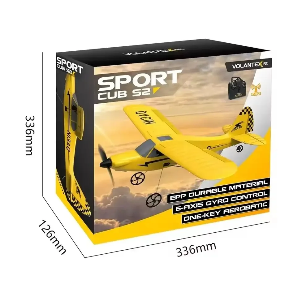 Volantex 76114 3CH RC Glider RTF Remote Control Airplane Outdoor RC Trainer Plane Epp Foam Plane