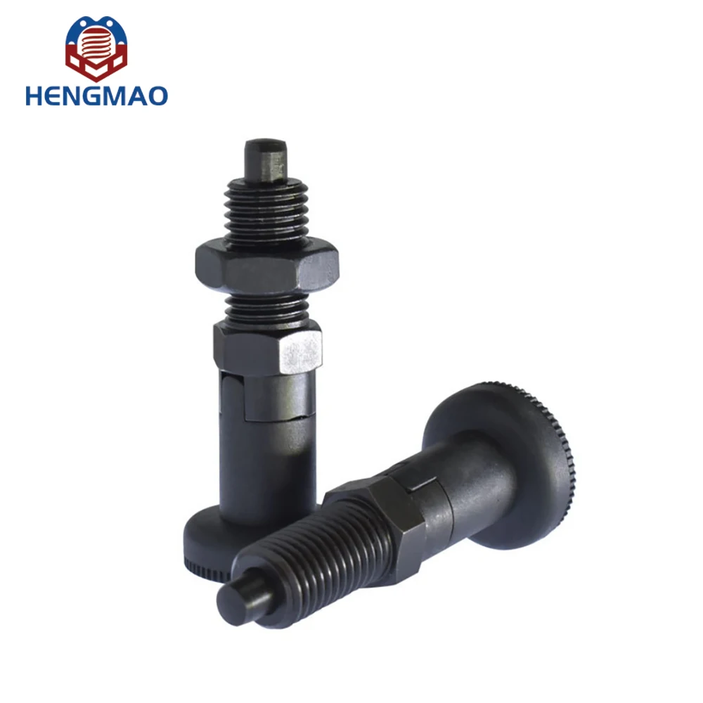 Good Quality Carbon Steel and Stainless Steel Metric M8 M10 Black Knob Plunger With Hex Nut