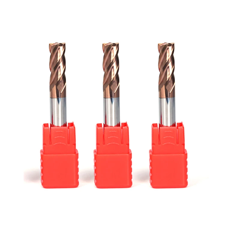 65 Degree 4-Flutes CNC High Carbide Solid Milling Cutter Machines-Cutting End Tungsten Steel Flat Knife
