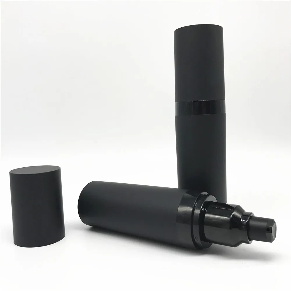 
Where to Buy 50ml Customized Logo Printing Matte Black Finished Empty Plastic Lotion Bottles Packaging 