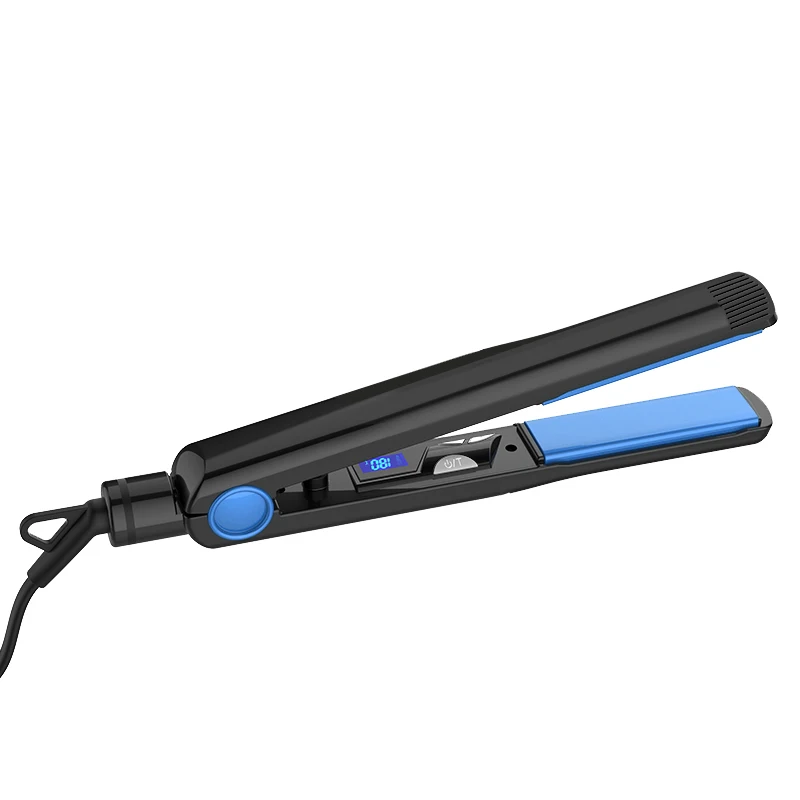 Custom diamond wireless touch screen titanium ceramic Vibrating flat iron 450 degrees hair straightener
