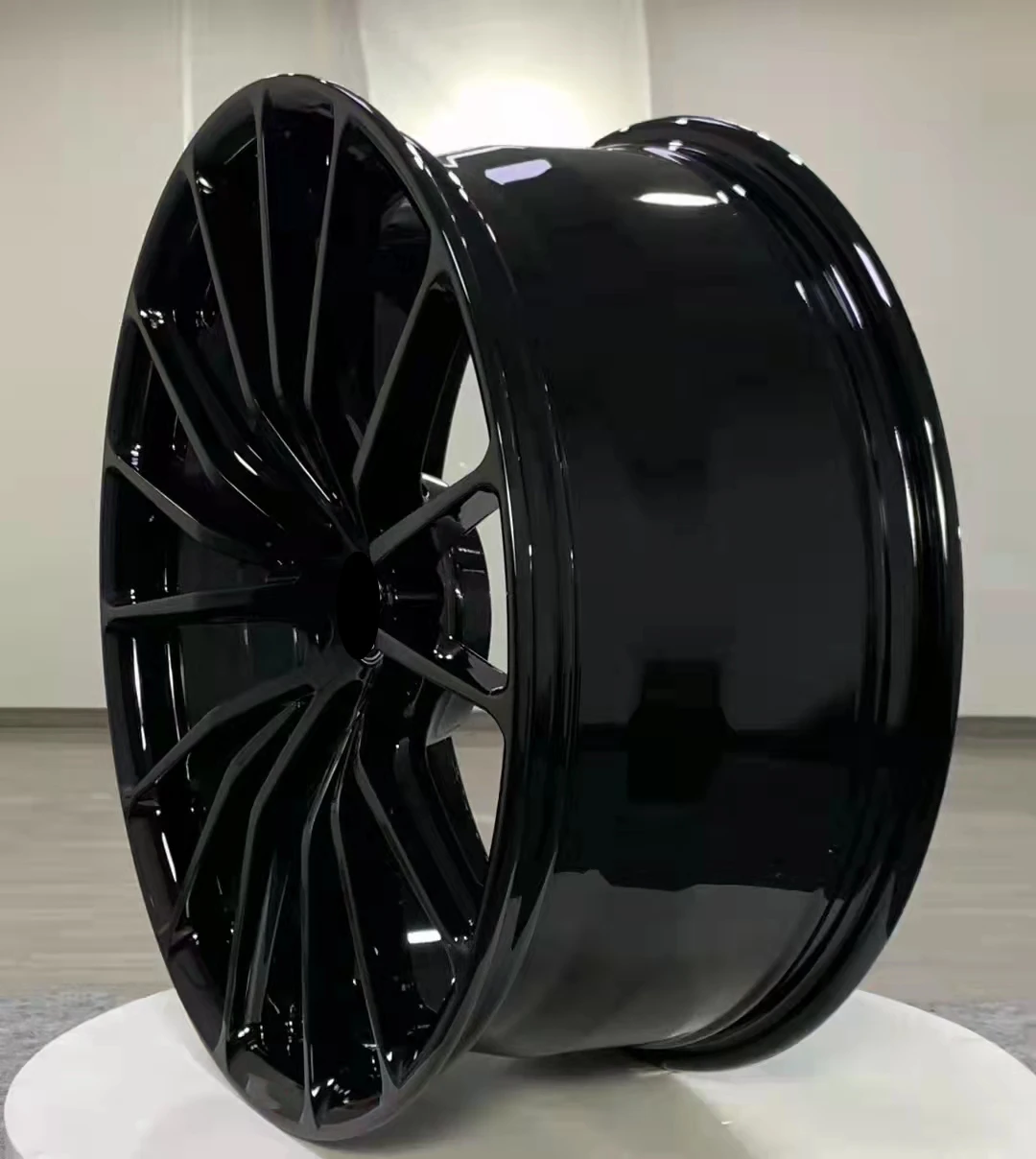 Hot Sale 5x112 5x120 5x114.3 19inch 5hole black Multi Spoke for tesla model3 custom Alloy Forged wheel Passenger Car Wheel rims