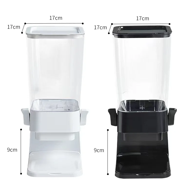 Multifunction grains rice nuts dry food cereal gravity bin dispenser storage container set