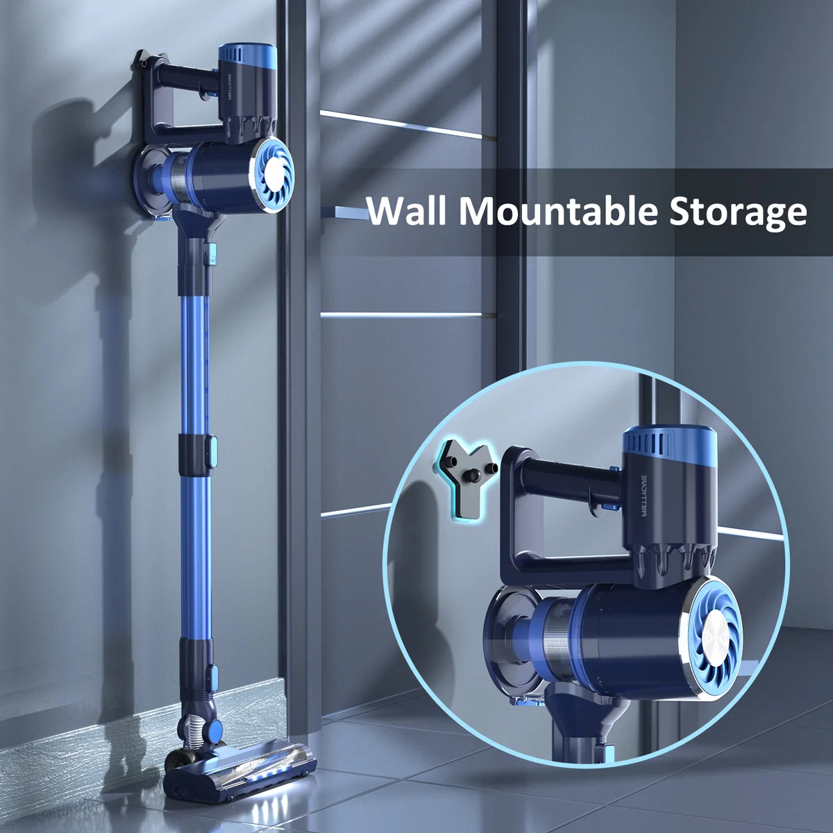 PRETTYCARE Portable Home Appliance 210W Household Carpet Vacuum Cleaner With LED Display