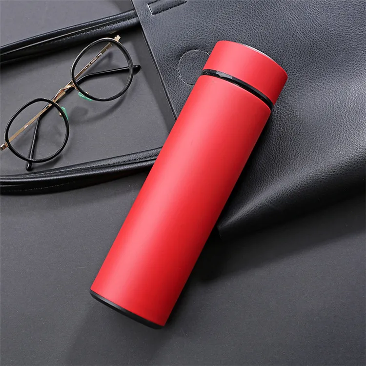 Custom Logo Smart Led Temperature Display Insulation Bottle Sublimation Stainless Steel Intelligent Vacuum Flask