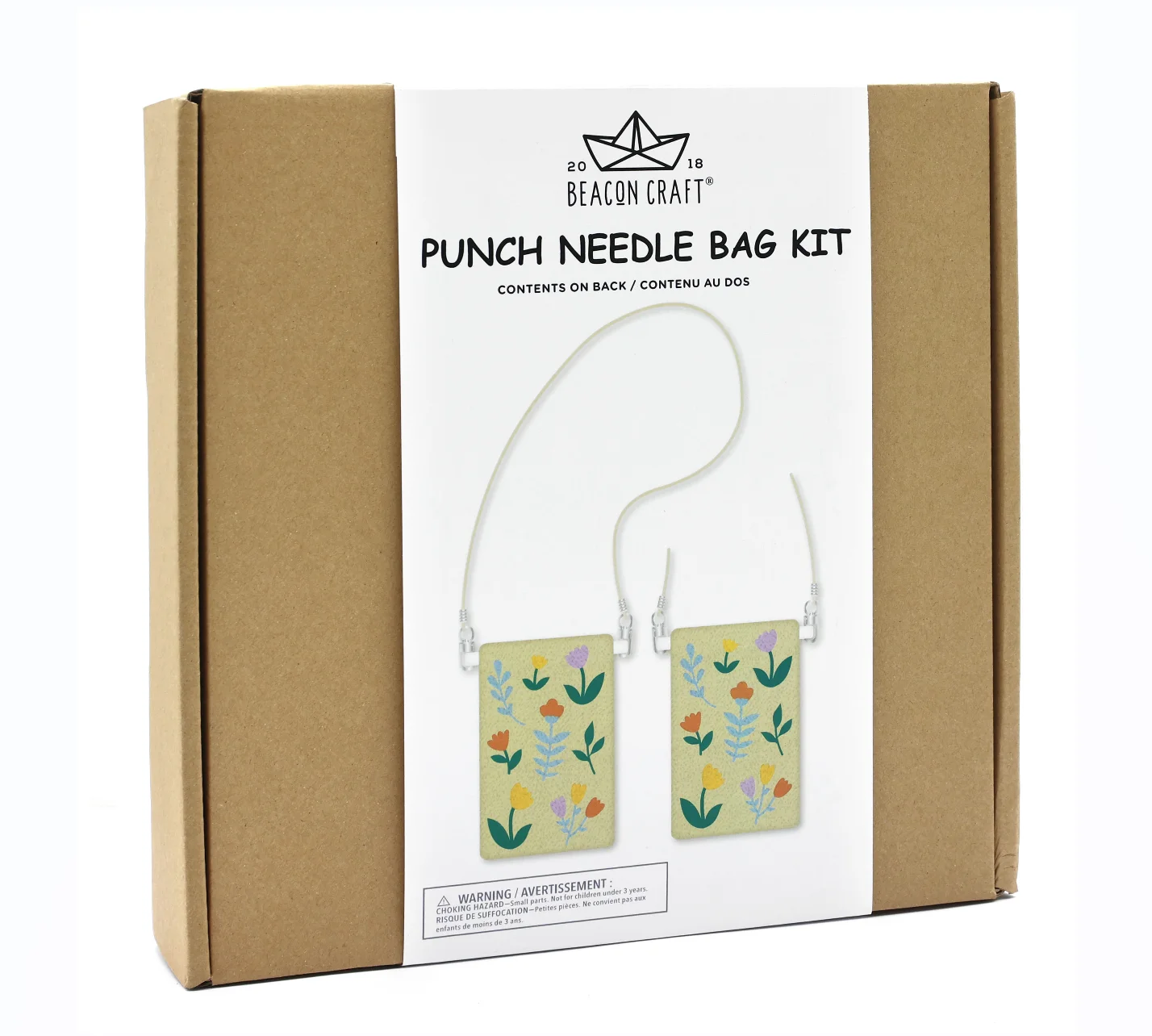 PUNCH NEEDLE PHONE BAG KIT FLORA