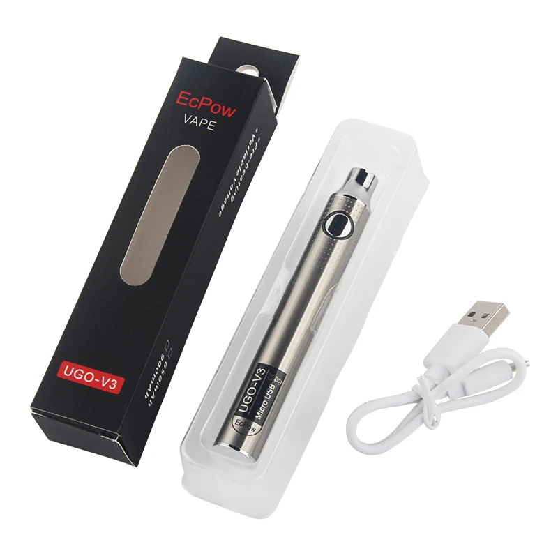  Cbd 650mah UGO V3 Vaper лучший Vape аккумулятор CBD Preheat Регулируемое напряжение 510 нить микро Ego сквозная