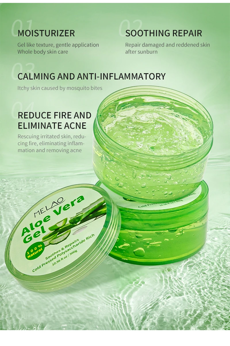 Spot Direct Sales Aloe Vera Gel Soothing Repair Moisturizing Acne Aloe Vera Gel Skin Care Products