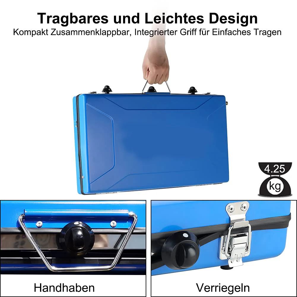 2022 Amazon Hot Selling camping butane portable gas stove picnic gas stove camping two burner gas stove for camping