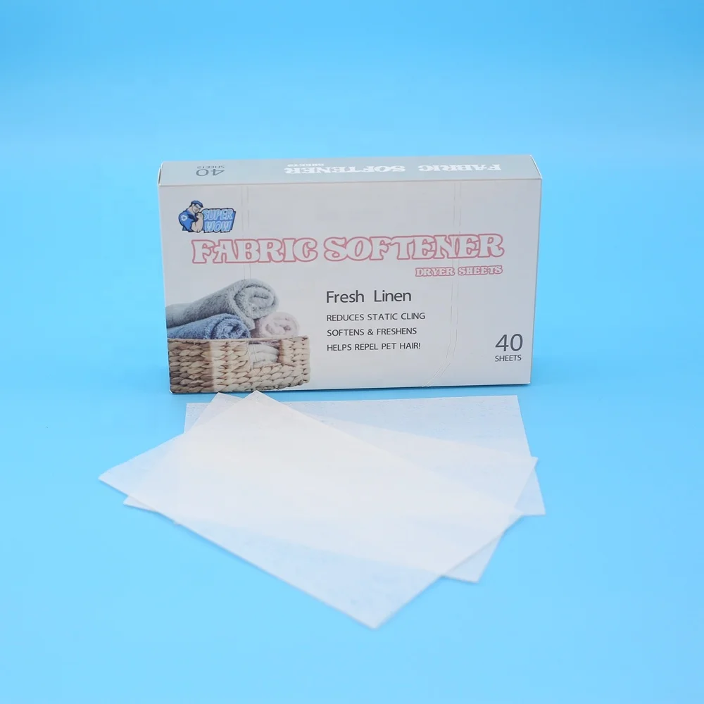 New Product Tumble Dry Sheets Household Clothes Dryer Fragrance Fabric Softener Dryer Sheets