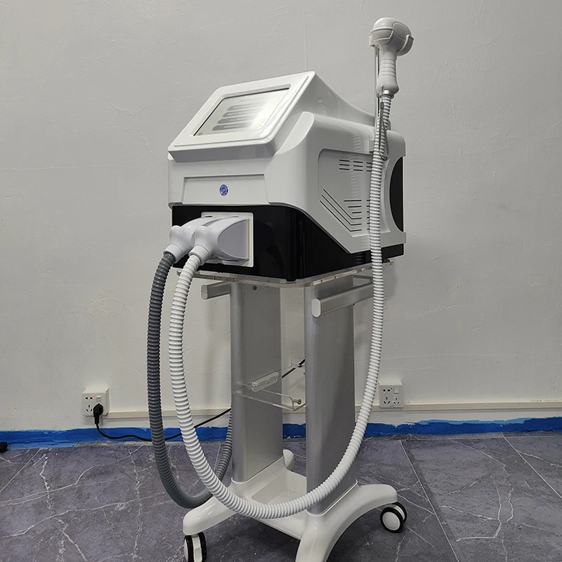 Drop shipping shipping Factory Stand Rolling 808 diode laser  Equipment White Salon Furniture Beauty Machine Trolley Cart