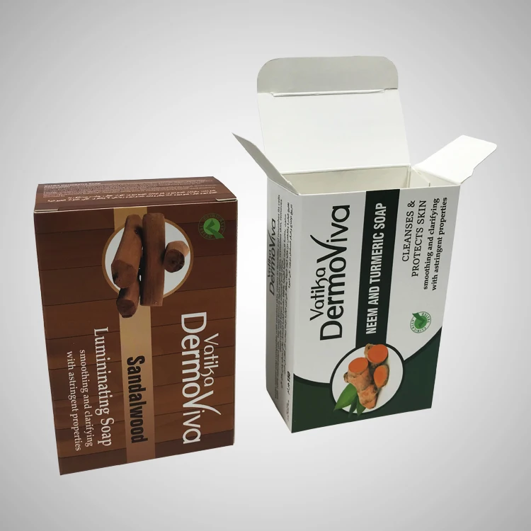 High Quality Small Art Paper Soap Box for Skincare Products Wholesale Folding Tuck End Cartons Soap Packaging for Cosmetic
