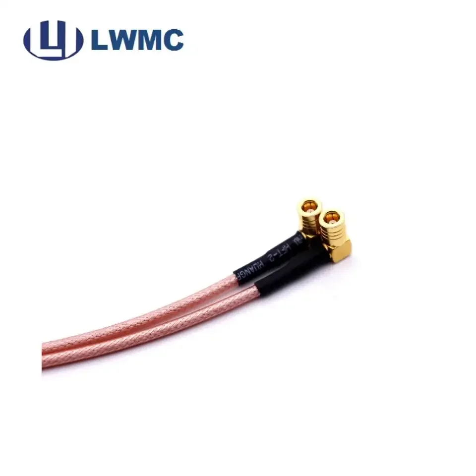 Best Price RF Coaxial Cable Assembly MCX R/A male to SMB R/A female crimp for RG 316D cable