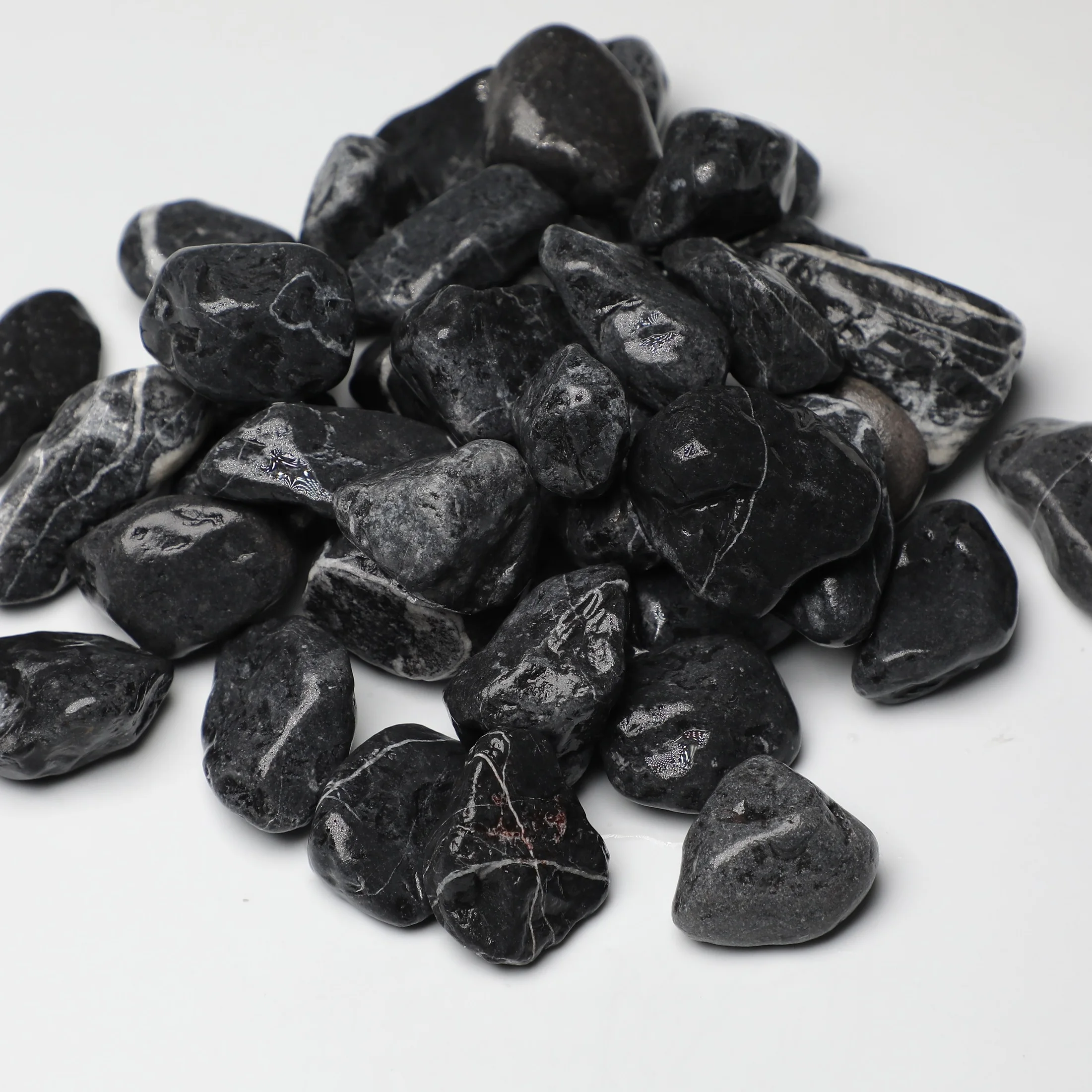 Black Pebble Stone for Decorating