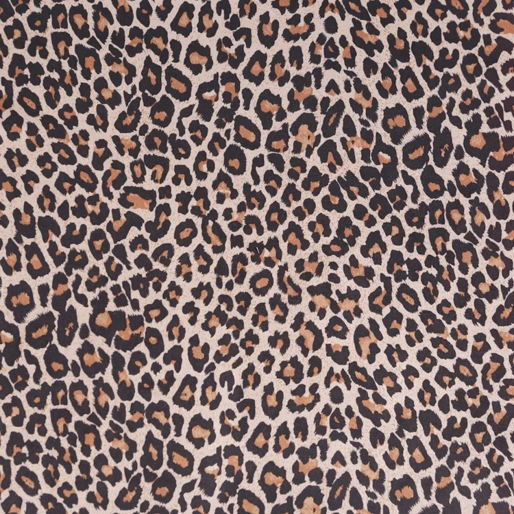 knitted polyester men suede scuba animal the leopard print fabric