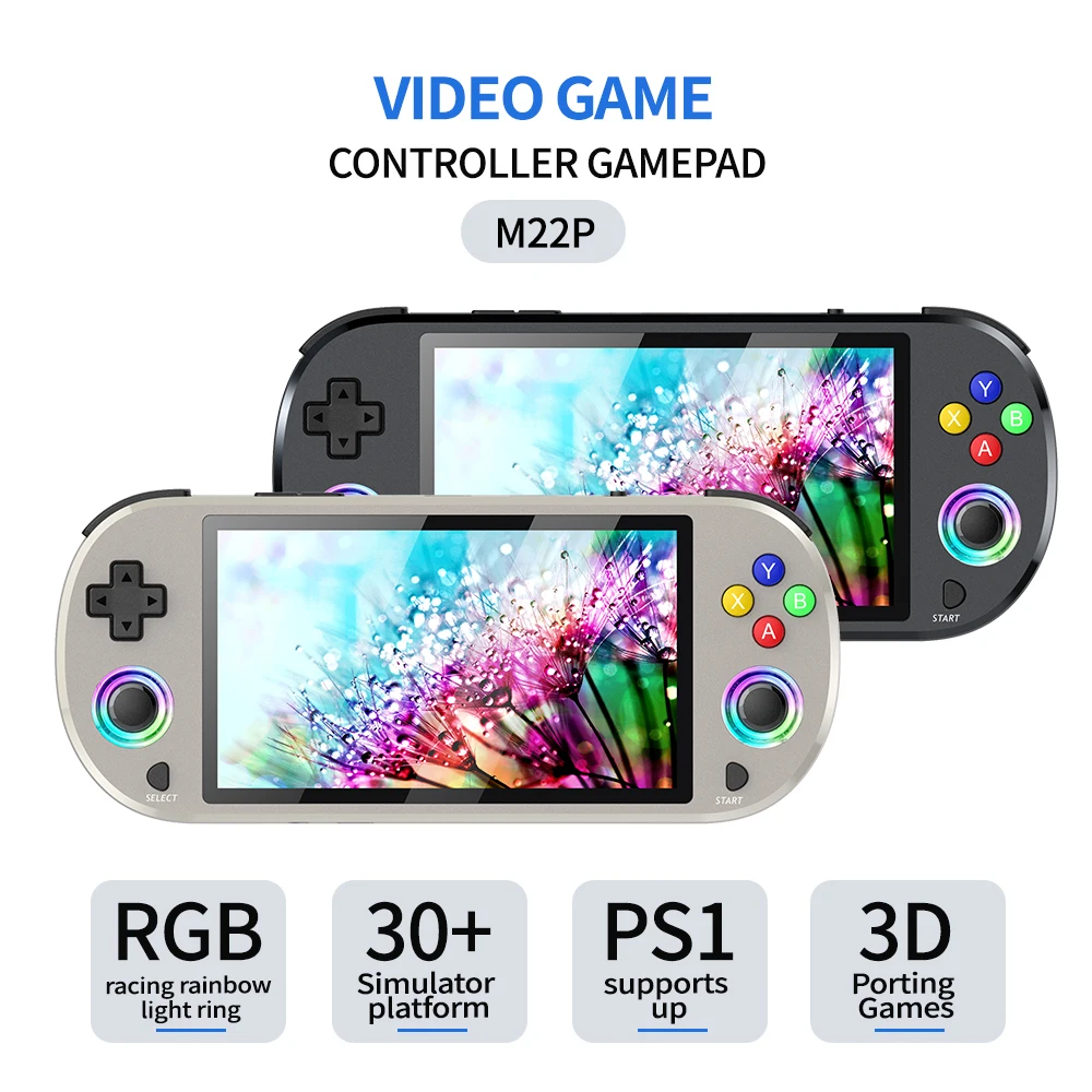 2024 новый джойстик M22pro RGB 4k hd tv выход ретро мини игровая консоль портативный видеоплеер trimui smart pro RG40xx