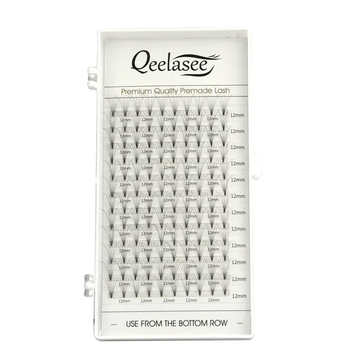 
Qeelasee foil back russian volume 3d eyelash extension premade volume fans 