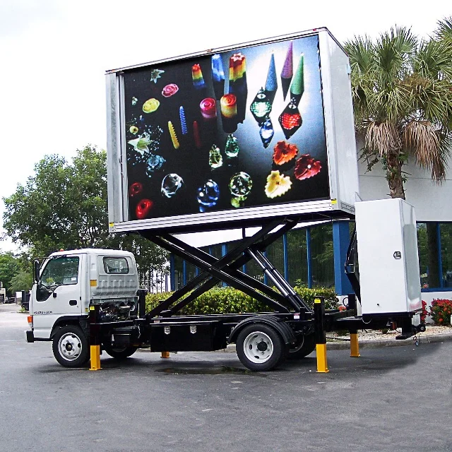 P8 Van Vehicle Advertising Led Outdoor Used Led Billboard Waterproof Display Screen Digital Mobile Billboard Truck For Sale