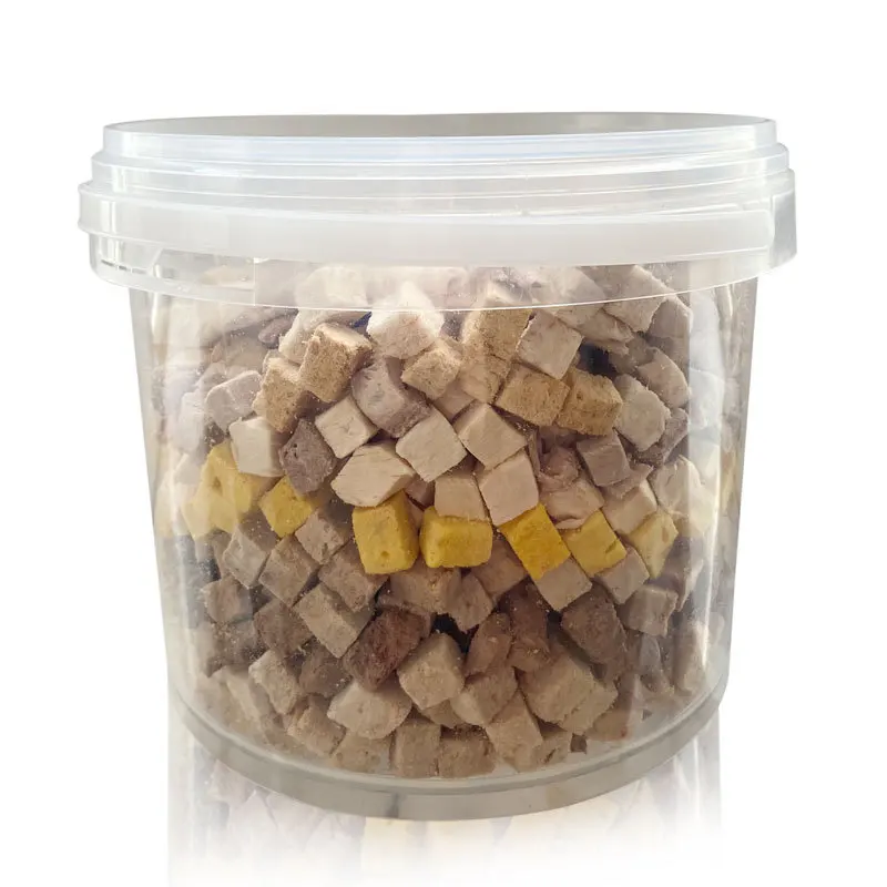 Freeze-dried chicken duck beef egg yolk freeze-dried barrels 500g mixed freeze-dried cat snacks cat food