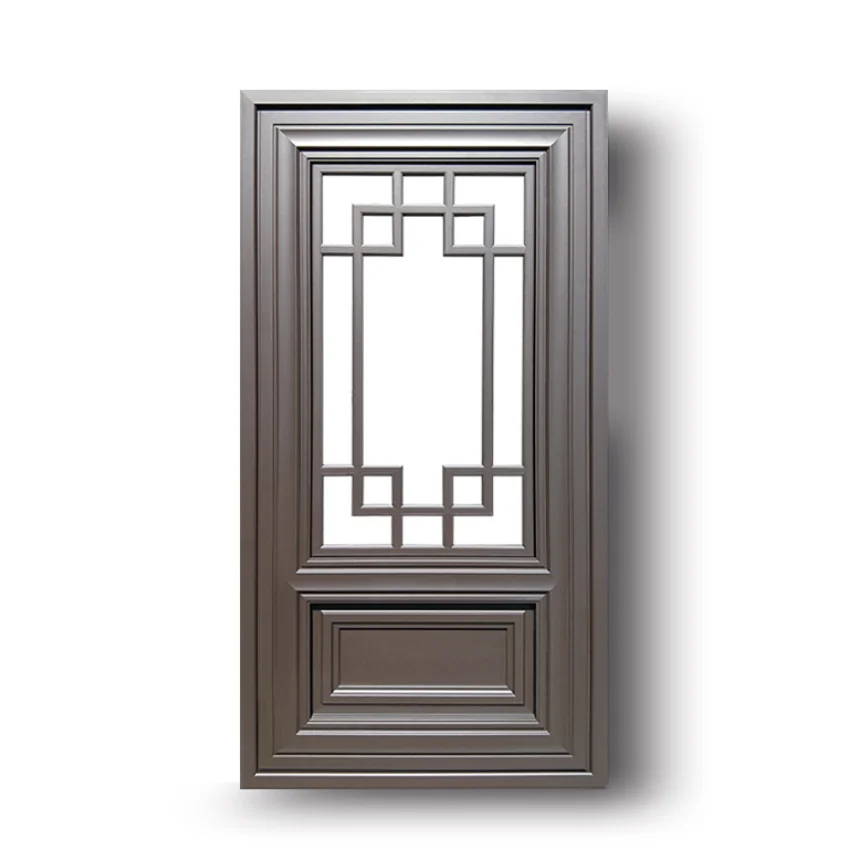 cheap price aluminum Casement window sliding New Chinese Grid Glass Antique Doors and Windows aluminum frame black
