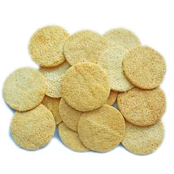 Eco-Friendly Biodegradable Natural Loofah Luffa Slice for Bath Face Body Exfoliating Shower Bath Natural Loofah