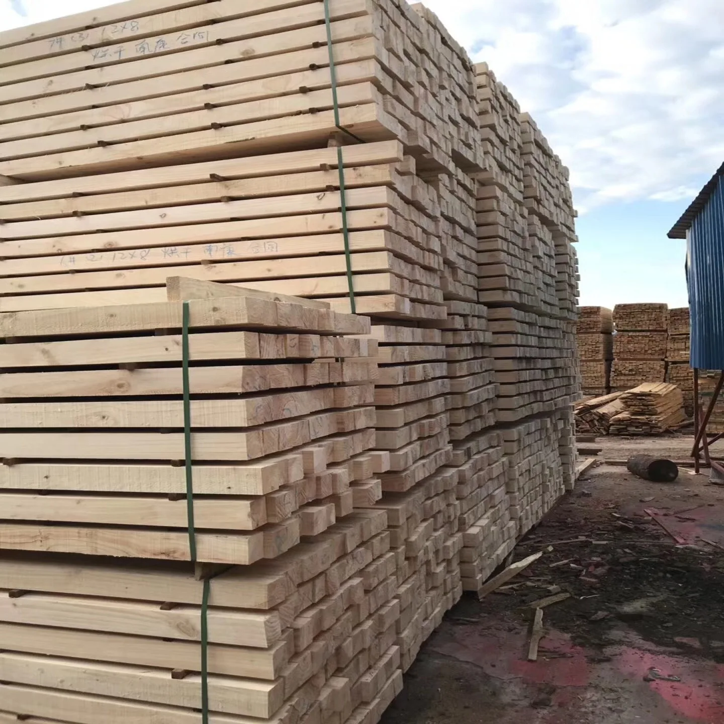 China Low Price Construction Use Make Homes Logs Timber Lumber Wood Pine