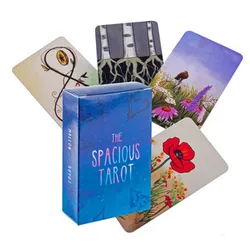 Custom Waterproof Oracle Poker Playing Card Game Paper Tarot Logo Black Gold Foil Blank Box Printing Front and back Cards