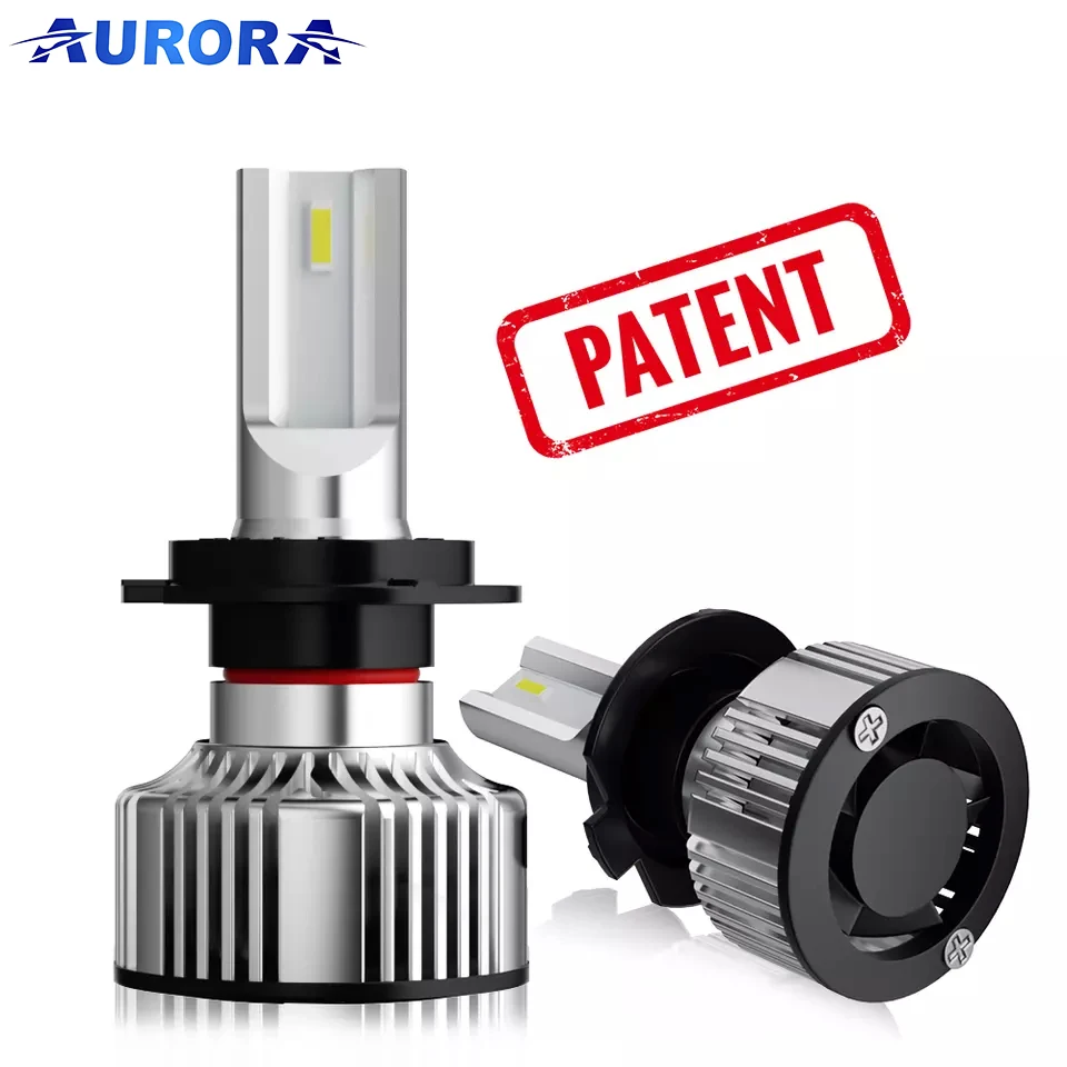 Aurora 1+1 Design Smallest Size Adjustable Led Car Light H7 Automotive Lamp 15000lm H11 H4 Auto Led H7 Led Headlight BULB