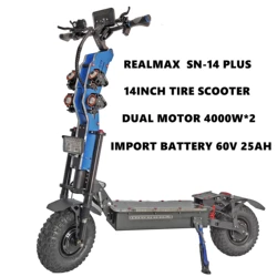 REALMAX Electric Foldable Scooter New Arrival Dual Motor Big Power Electric Bike