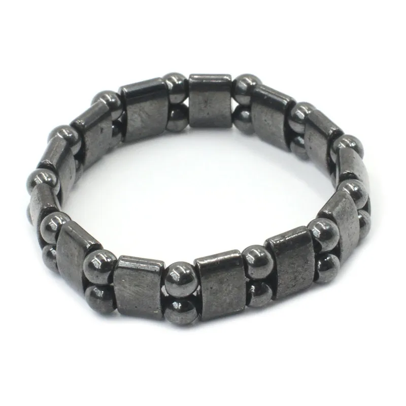Fashion Natural Hematite Men Bracelets  Charm Handmade Beads Bracelet-3