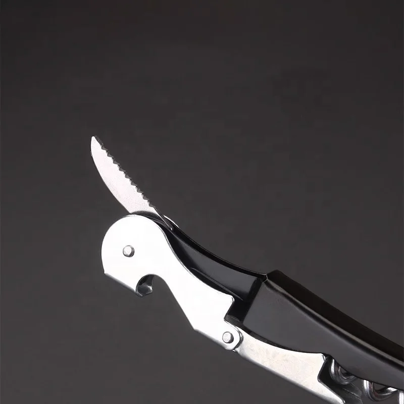 Personalised bar stainless steel beer bottle opener metal portable corkscrew wine bottle opener corkscrew opener 2 in1
