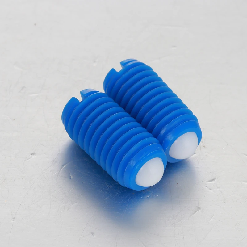 Customizable Factory Price Blue Polyacetal Nylon Ball Bolt Press Ball Plunger