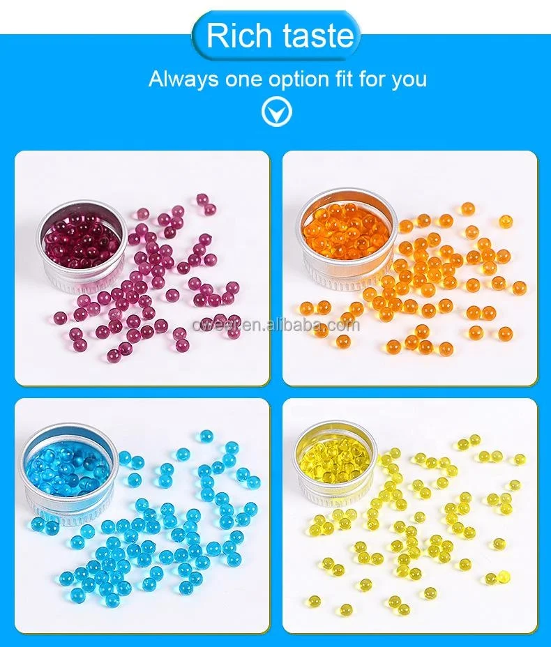 Factory Direct Sale Cigarettes Flavored Aroma Capsules Smoking Filter Menthol Cigarettes Blasting Ball Beads