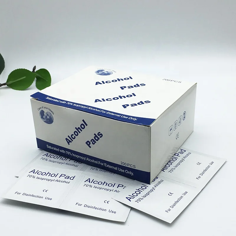 High Quality Multi-purpose Disposable Non-woven Cleaning Sterile Alcohol Pad