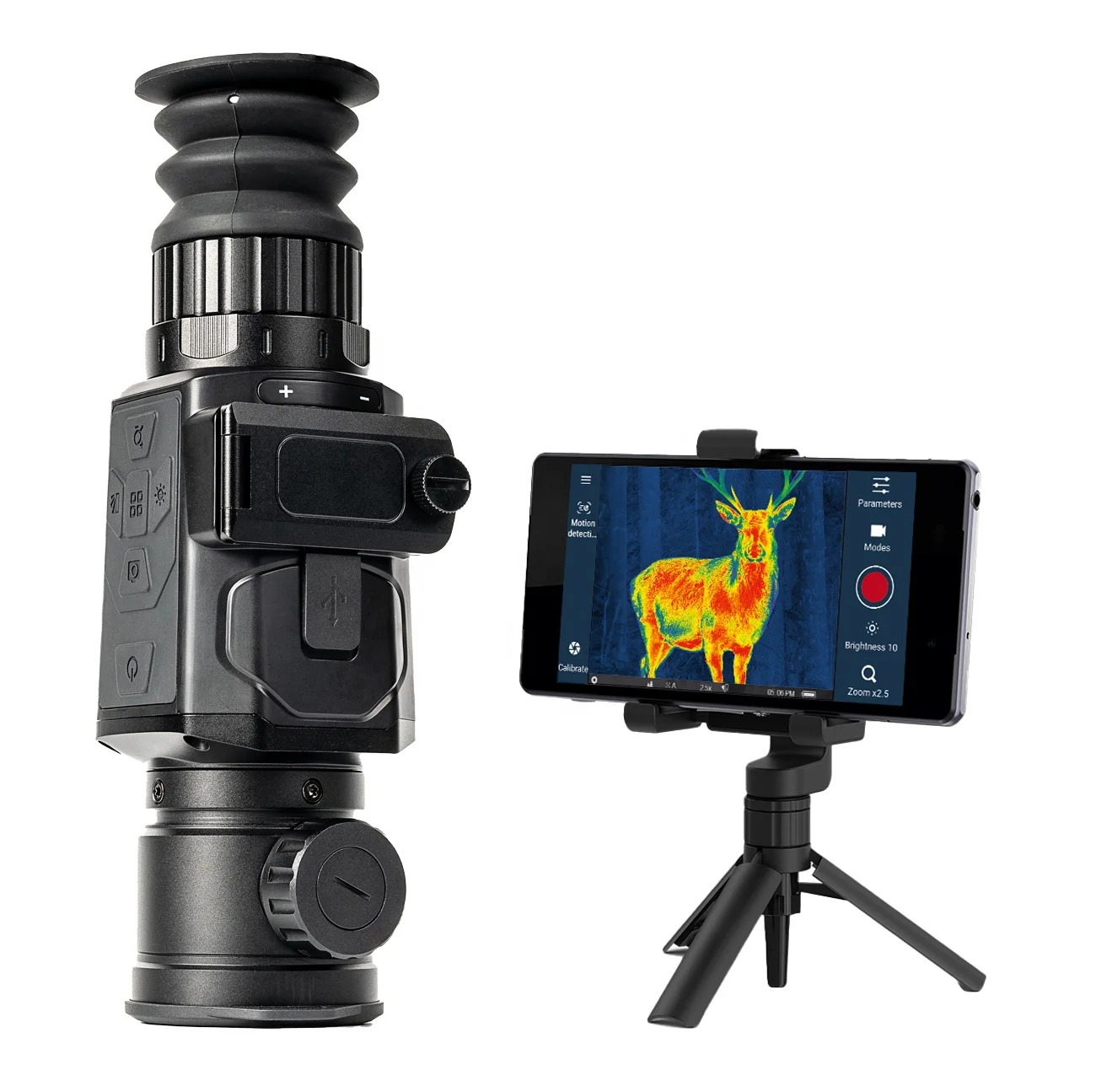 C18 Resolution 384x288 Thermal Monocular High Accuacy Outdoor Thermographic Telescope