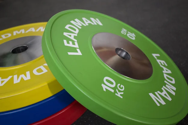 Free Weight Gym Equipment Weightlifting KG Rubber Competition Barbell Bumper Weight Plate