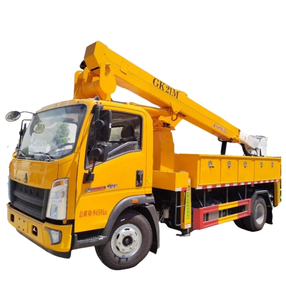 4X2 4X4 HOWO 20/22/24/26/28meters Street Lamp Maintenance Installation Billboard Aerial Work Platform Trucks Electrical repair