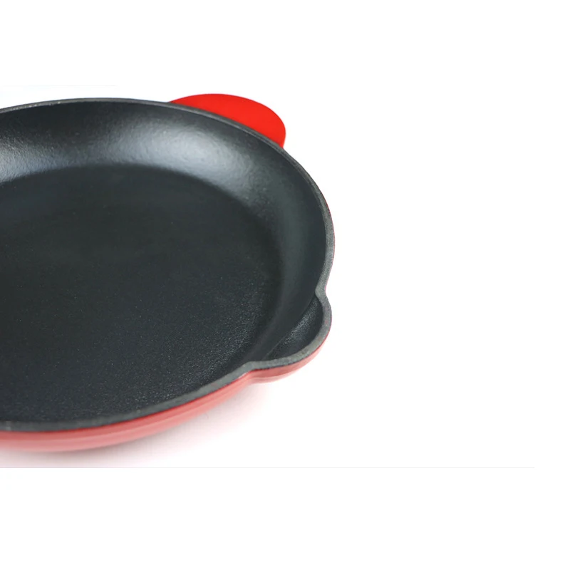 Лидер продаж чугунные сковородки/сковороды с красной