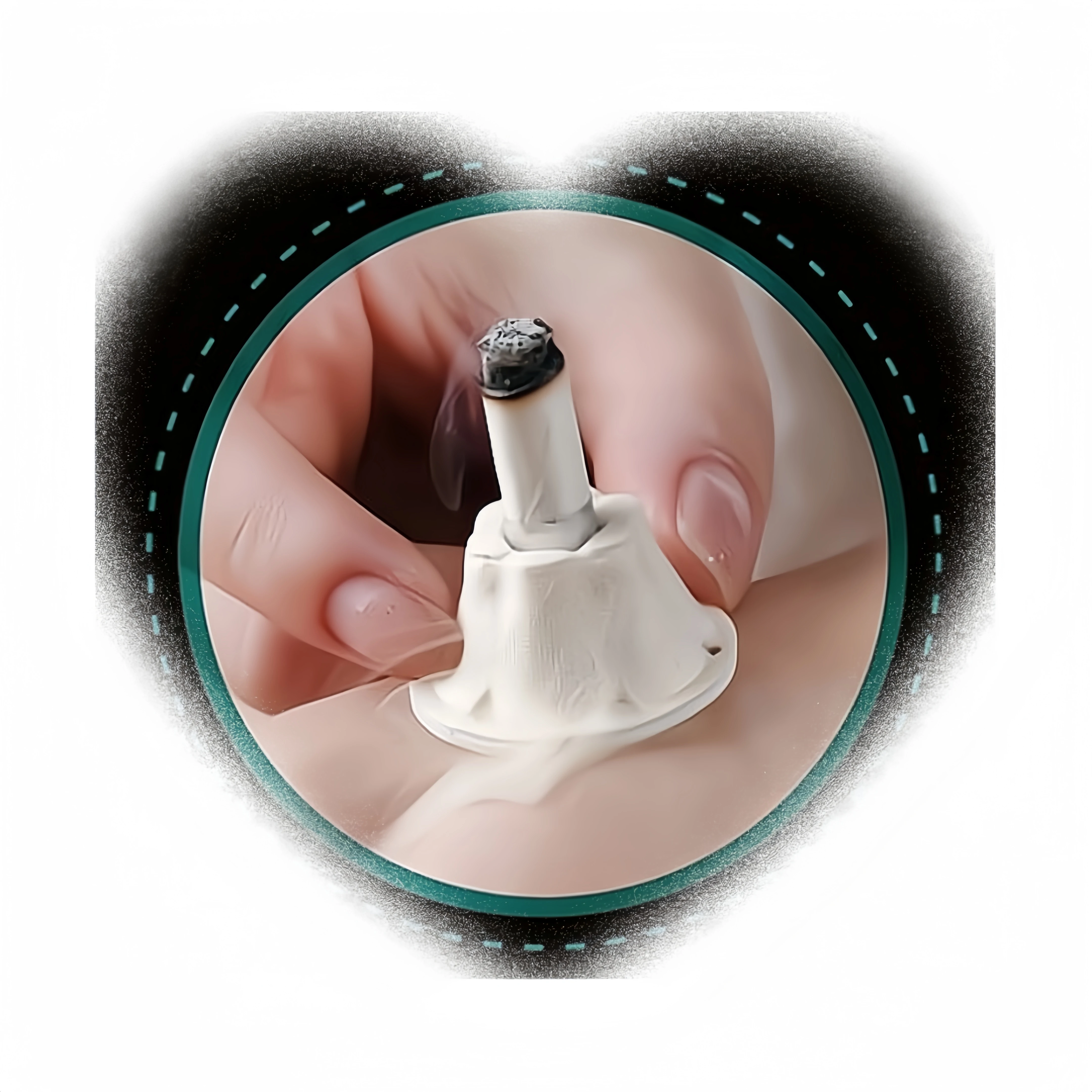 moxibustion tube paste self-stick Mini Moxa candle Self-adhesive acupuncture points massage sticker moxa stick