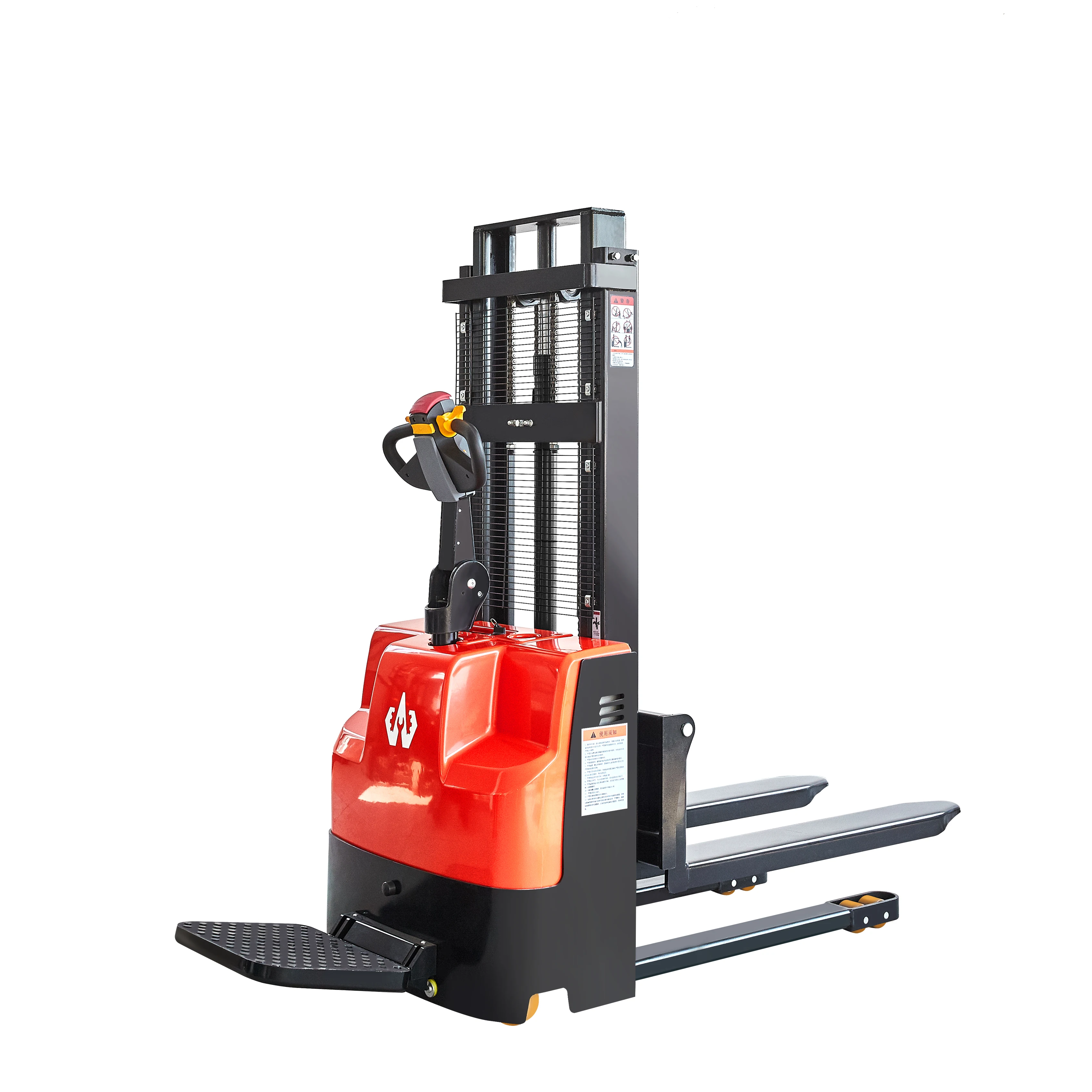 1Ton Hydraulic Drive Electric Pallet Truck Fork Lift Stacker for Manufacturing Plant