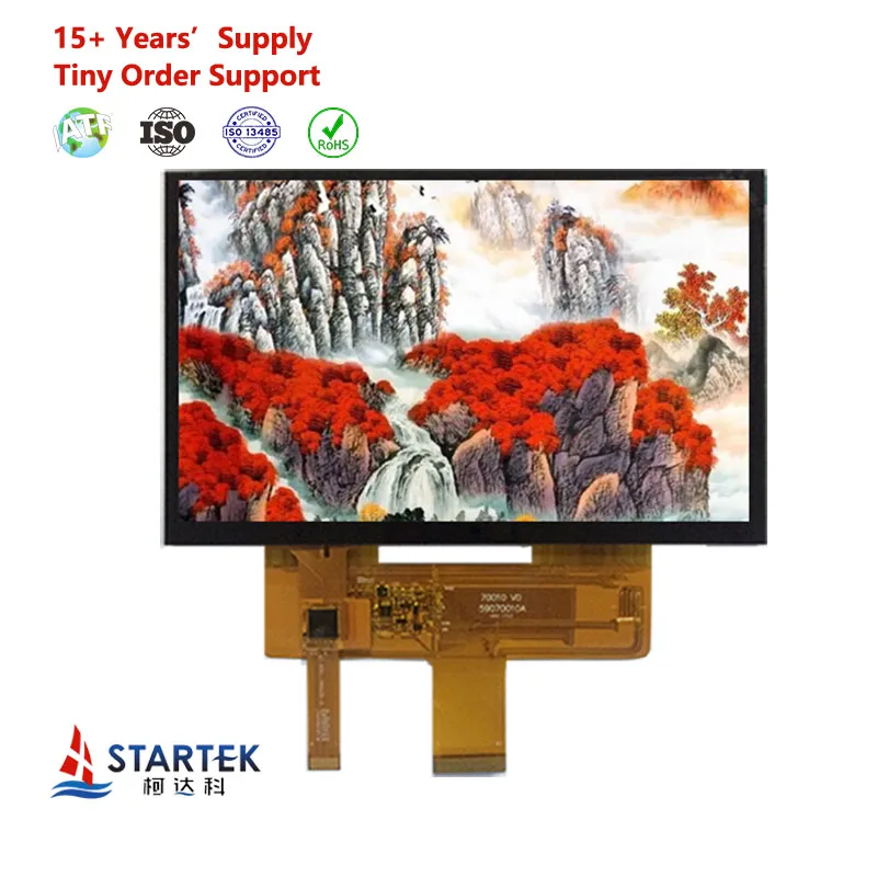 7 inch tft lcd panel 800*480 40 pins LVDS interface 7 lcd display module