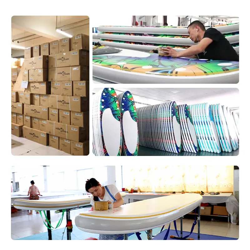 FAVORITE New Design customized logo wholesale Factory Price Windsurfing Boards Big Inflatable Paddle Sup game Board Unisex